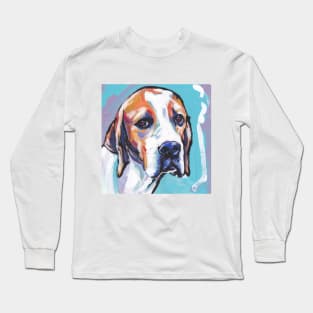 English Pointer Dog Bright colorful pop dog art Long Sleeve T-Shirt